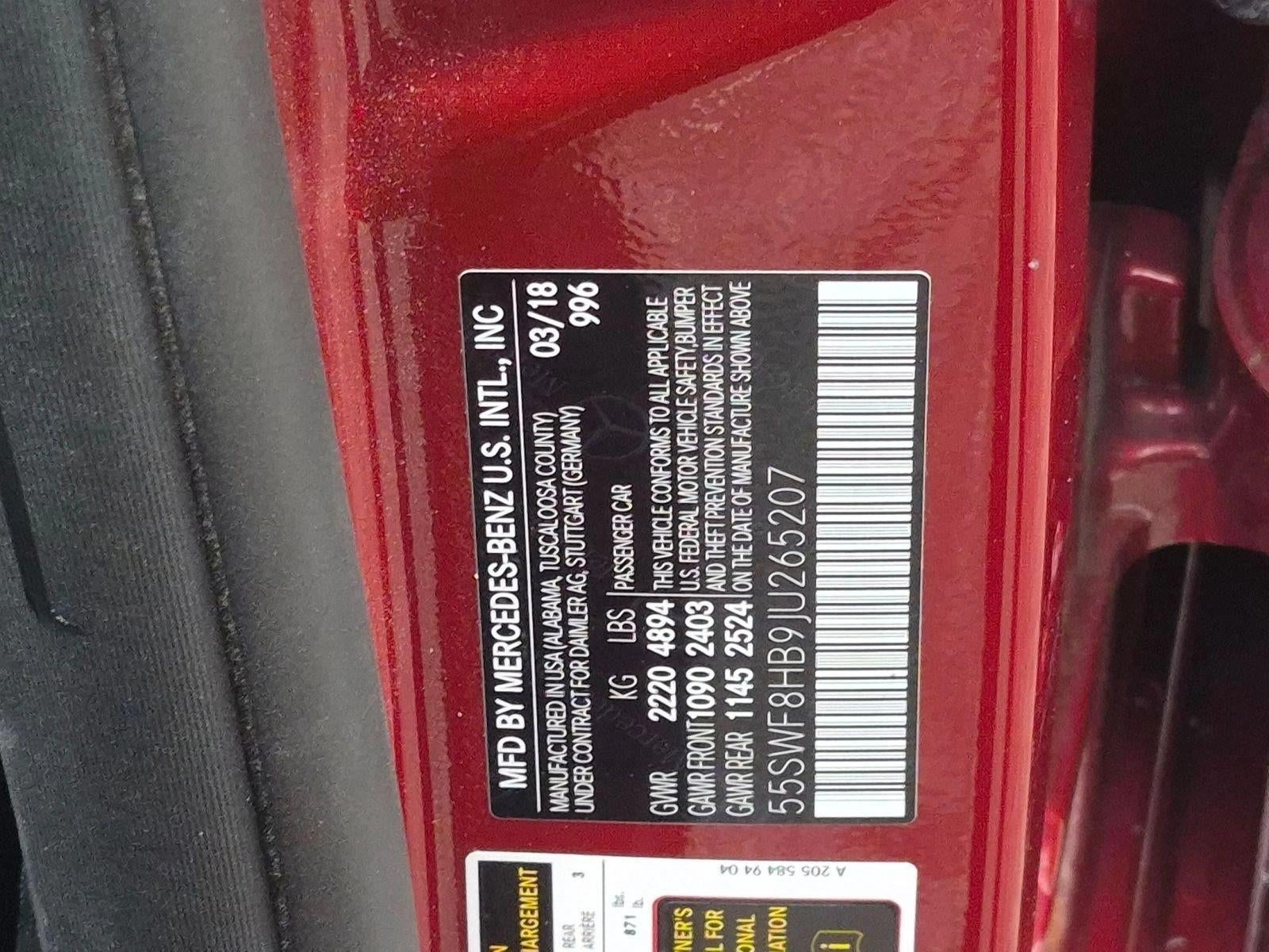 2018 Mercedes-Benz C-Class AMG® C 63 S Sedan