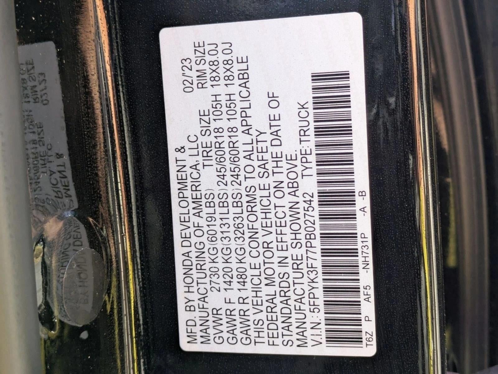 2023 Honda Ridgeline RTL-E AWD