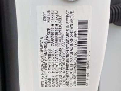 2021 Acura RDX FWD w/Technology Package