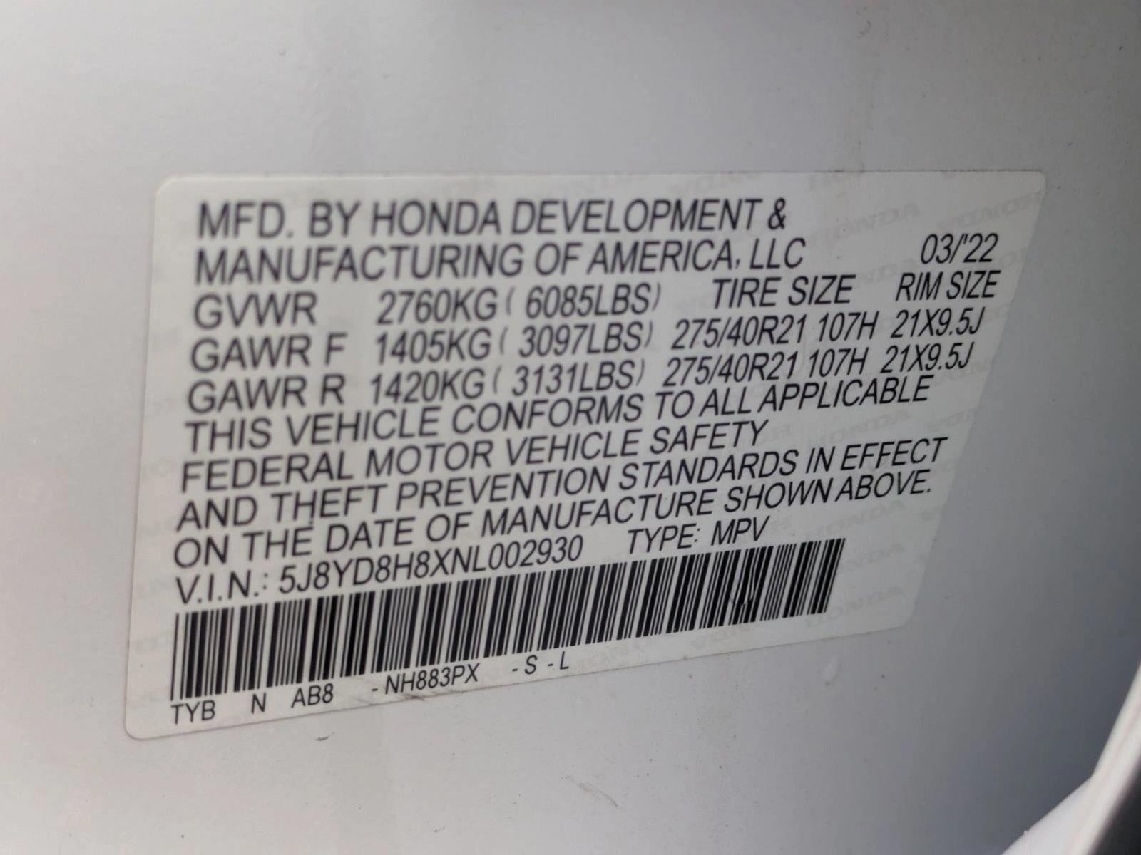 2022 Acura MDX Type S SH-AWD w/Advance Package