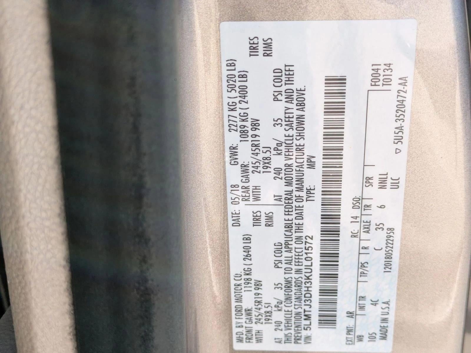 2019 Lincoln MKC Reserve AWD