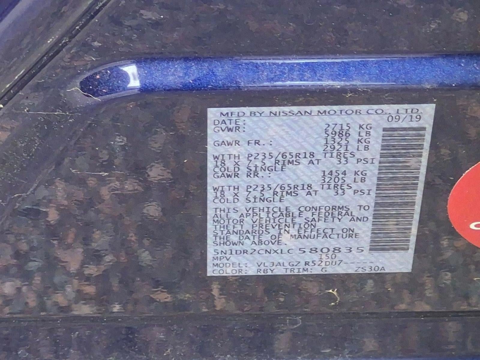 2020 Nissan Pathfinder FWD SL