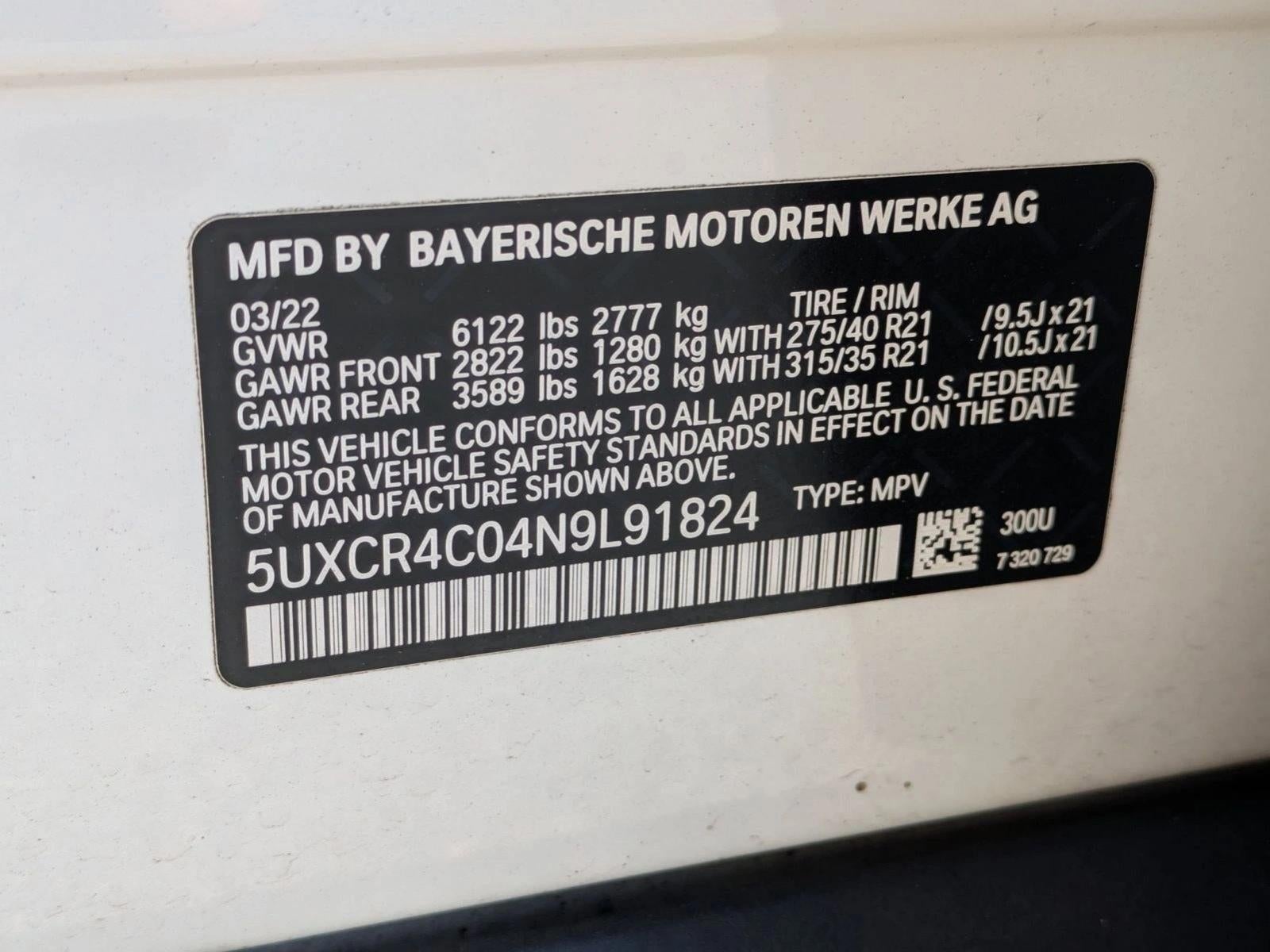 2022 BMW X5 sDrive40i Sports Activity Vehicle