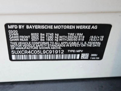 2020 BMW X5 sDrive40i Sports Activity Vehicle