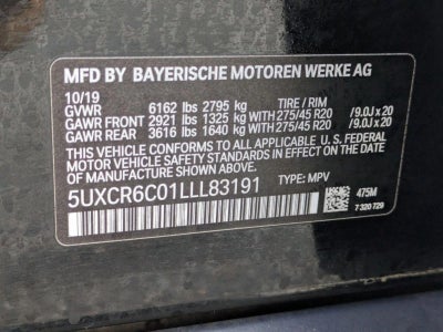 2020 BMW X5 xDrive40i Sports Activity Vehicle