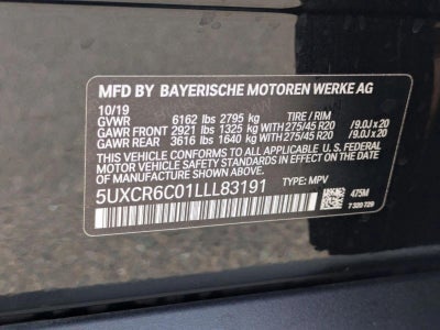 2020 BMW X5 xDrive40i Sports Activity Vehicle