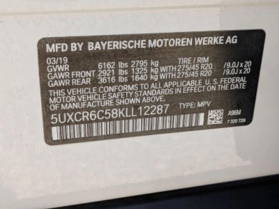 2019 BMW X5 xDrive40i Sports Activity Vehicle