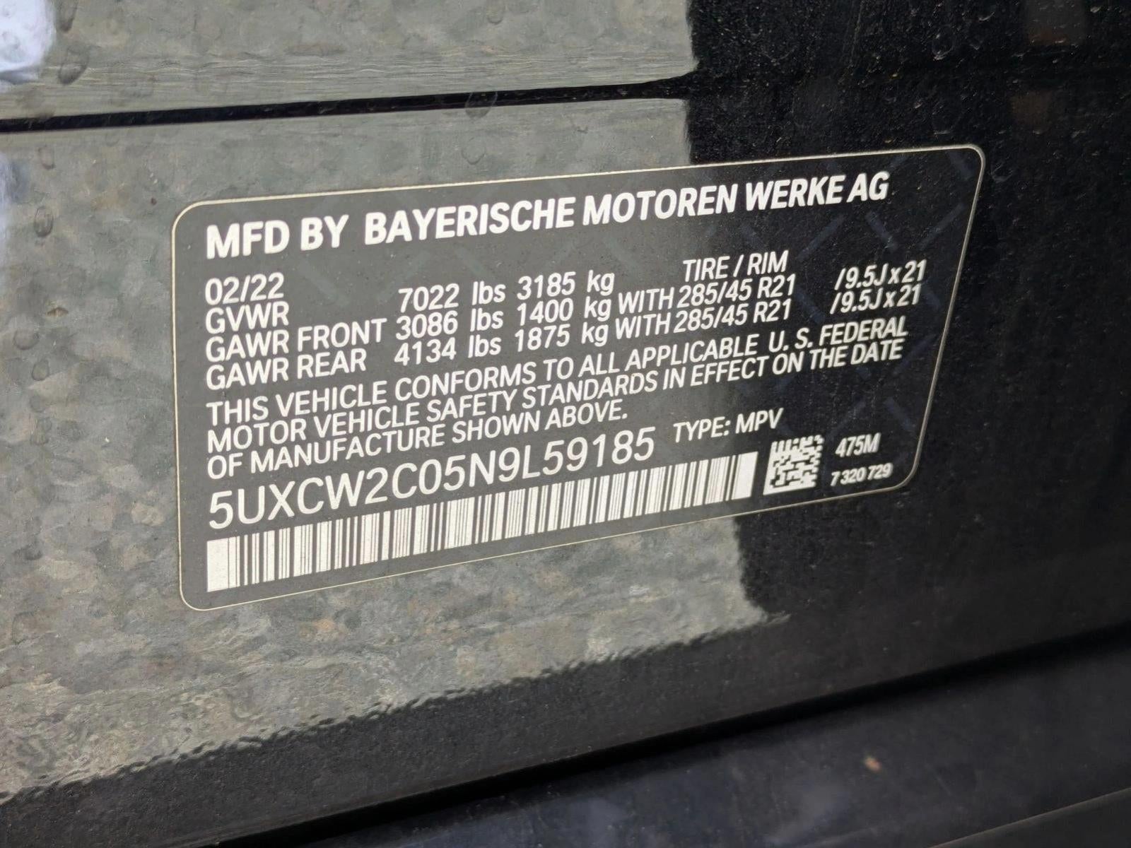 2022 BMW X7 xDrive40i Sports Activity Vehicle