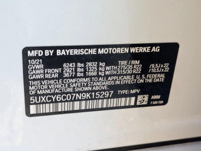 2022 BMW X6 xDrive40i Sports Activity Coupe