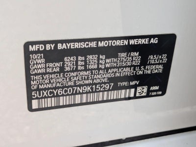 2022 BMW X6 xDrive40i Sports Activity Coupe