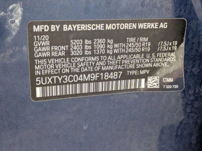 2021 BMW X3 sDrive30i Sports Activity Vehicle