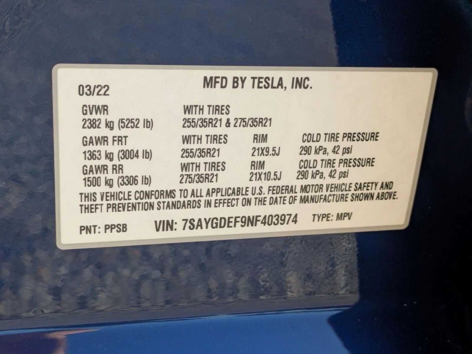 2022 Tesla Model Y Performance AWD