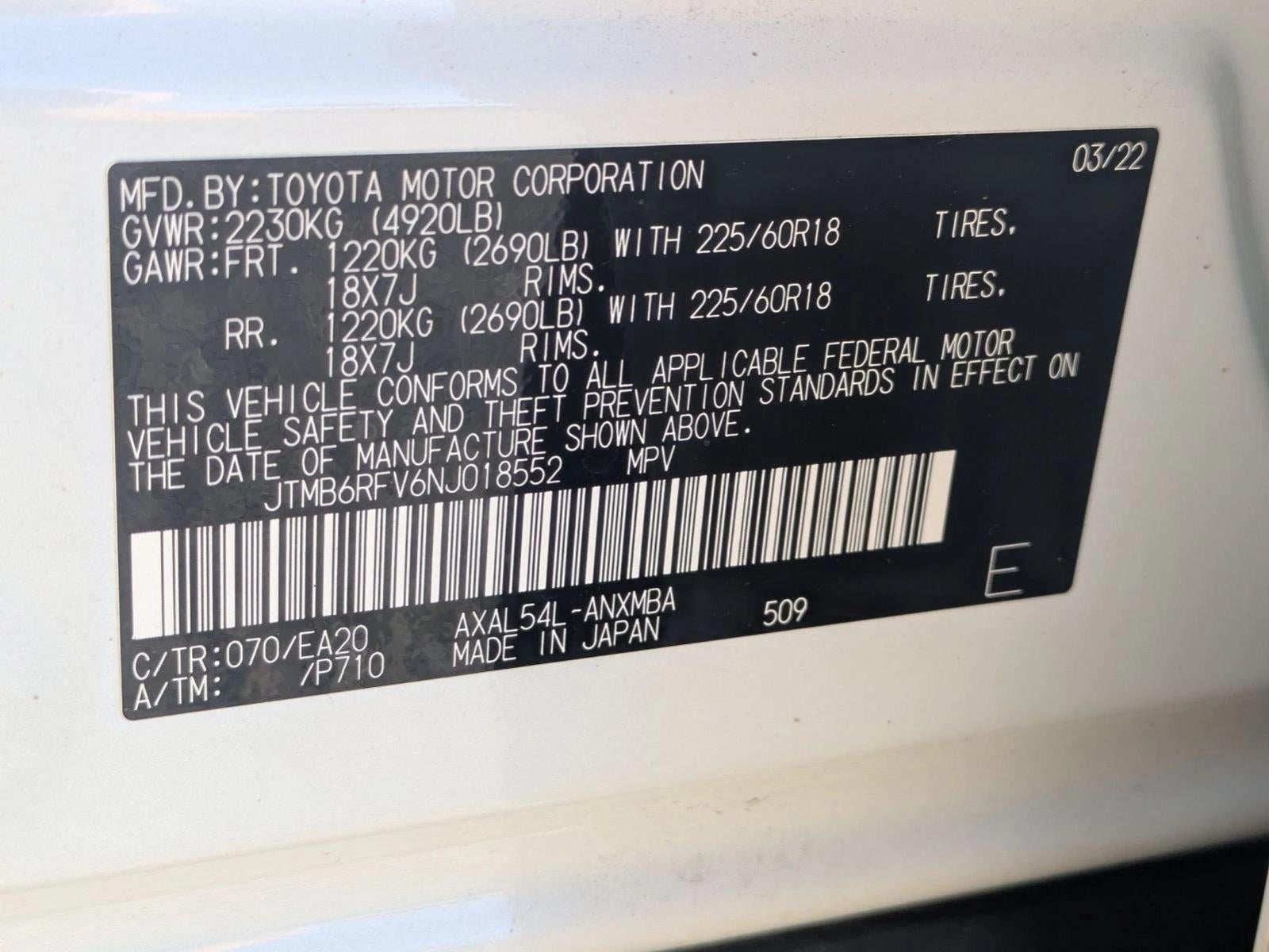 2022 Toyota RAV4 Hybrid XLE Premium AWD (Natl)