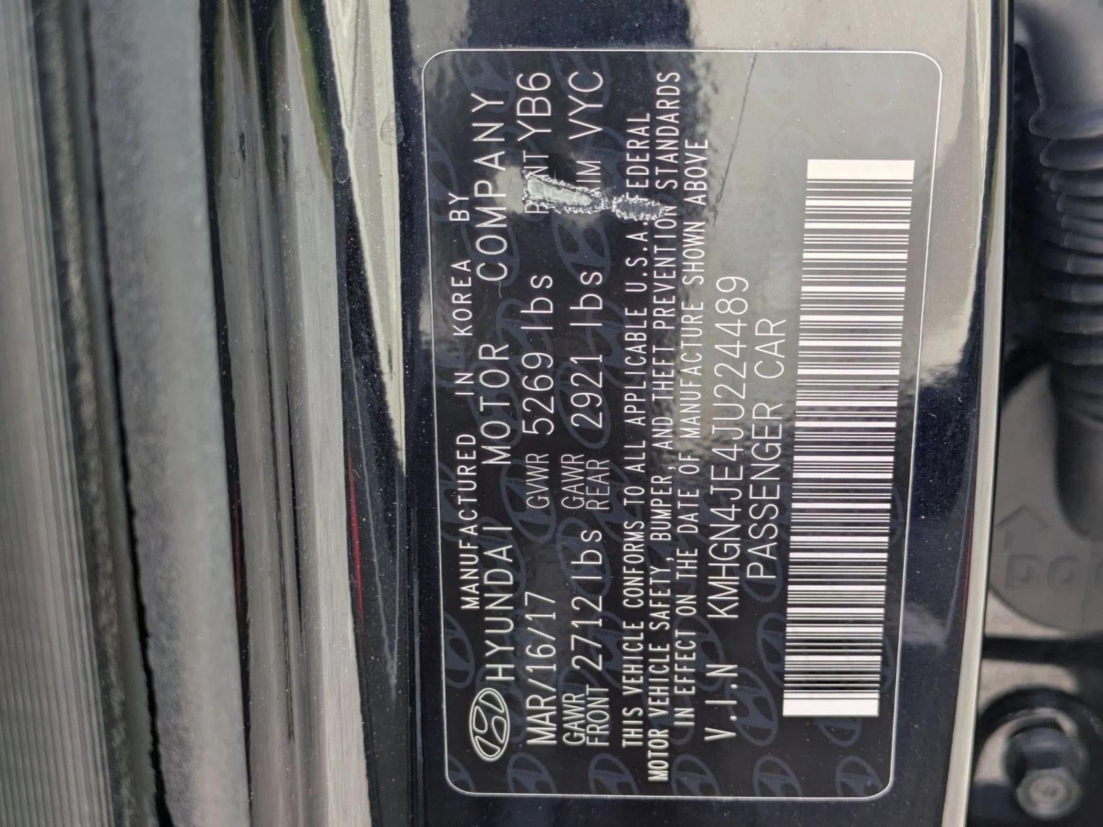 2018 Genesis G80 3.8L RWD