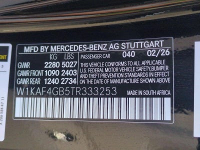 2026 Mercedes-Benz C-Class C 300 Sedan