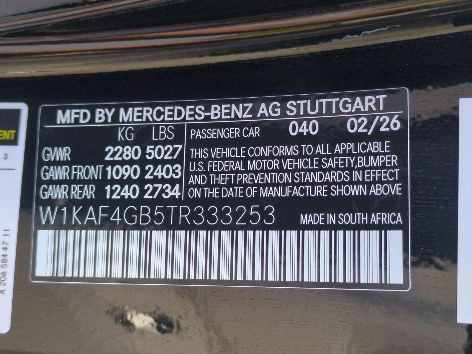 2026 Mercedes-Benz C-Class C 300 Sedan