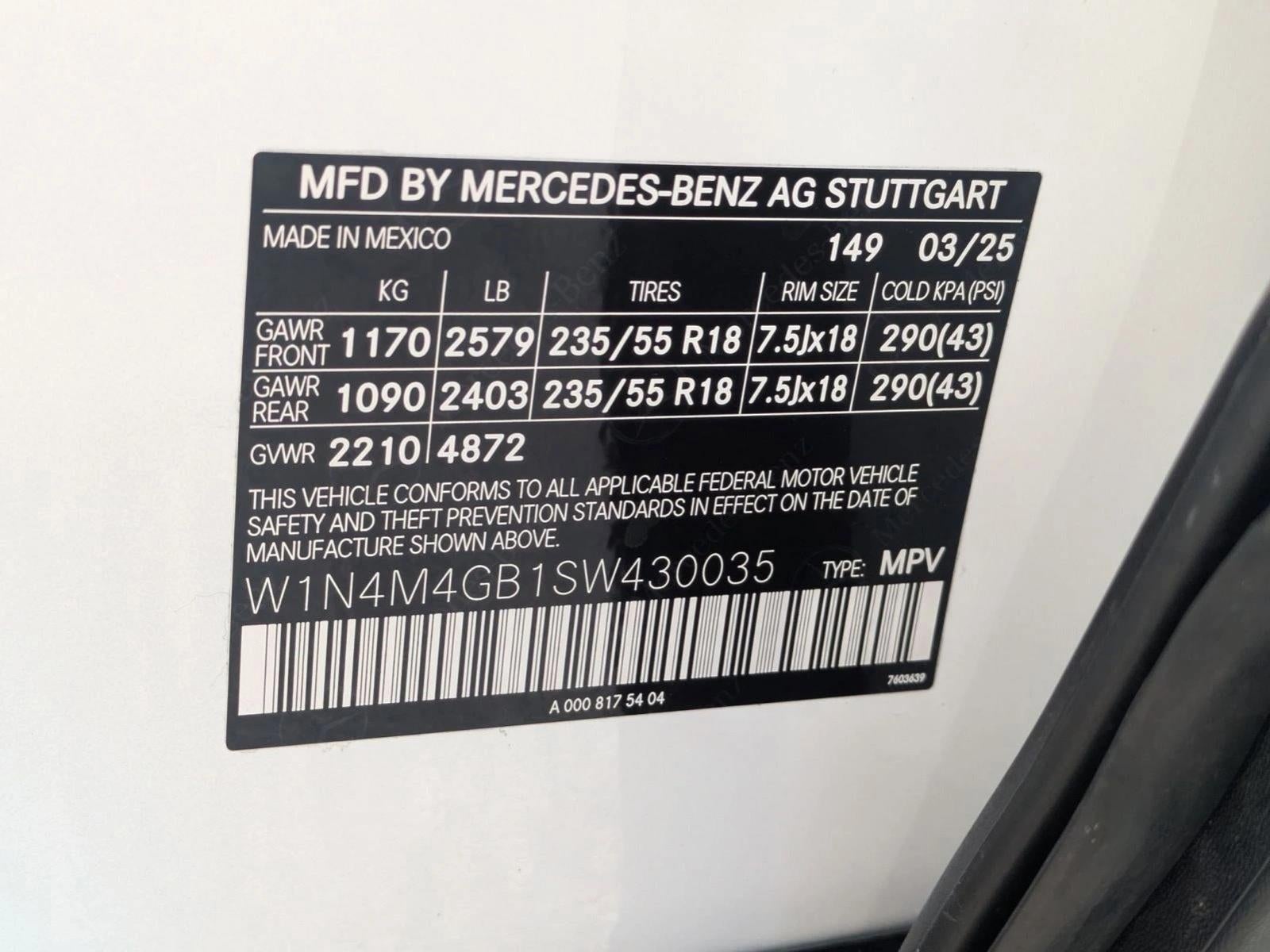 2025 Mercedes-Benz GLB GLB 250 SUV