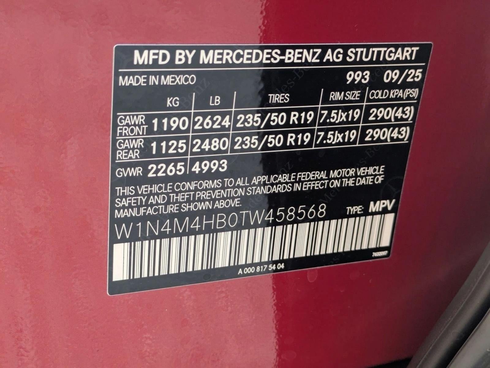 2026 Mercedes-Benz GLB GLB 250 4MATIC® SUV