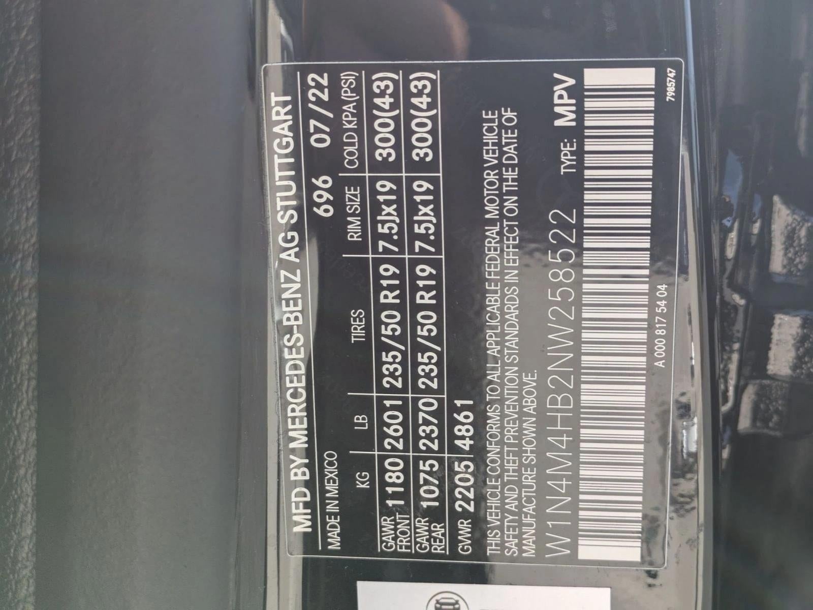 2022 Mercedes-Benz GLB GLB 250 4MATIC® SUV