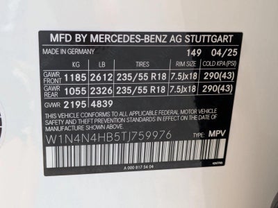 2026 Mercedes-Benz GLA GLA 250 4MATIC® SUV