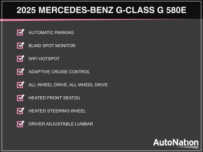 2025 Mercedes-Benz G-Class G 580e SUV