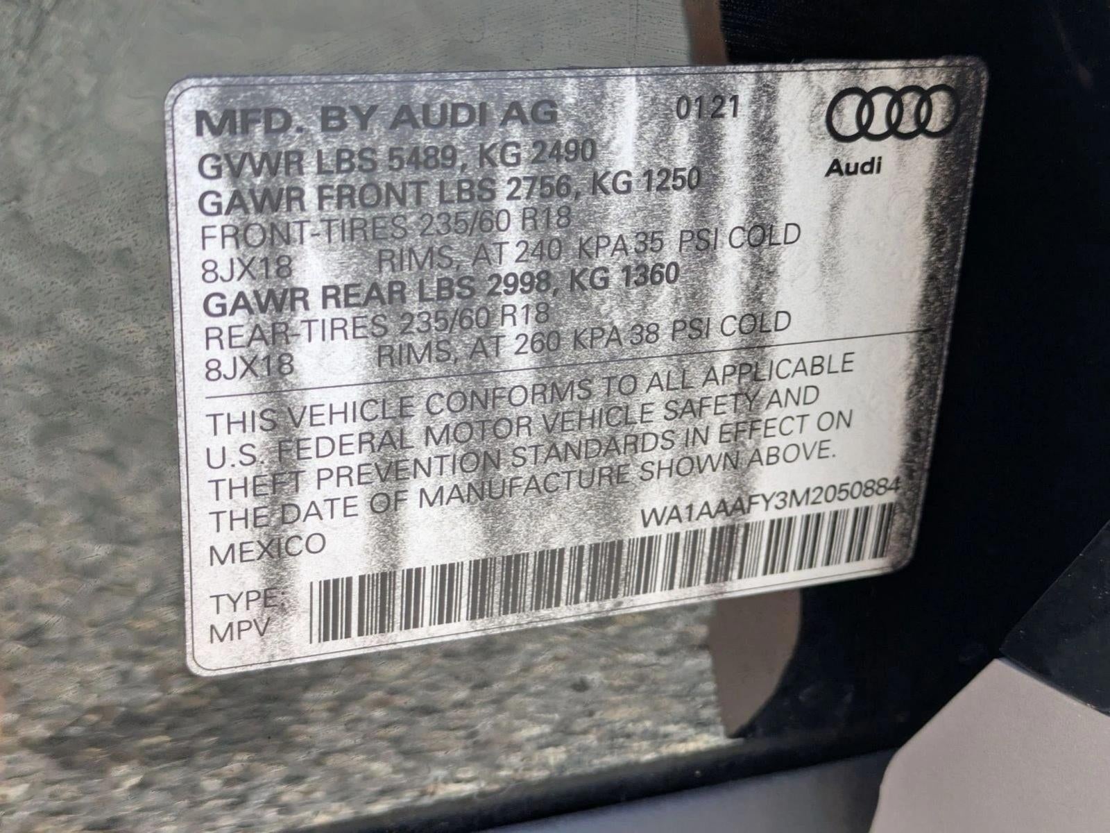 2021 Audi Q5 Premium 45 TFSI quattro