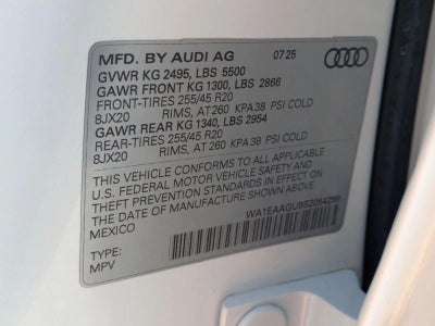 2025 Audi Q5 Sportback Premium Plus 2.0 TFSI quattro