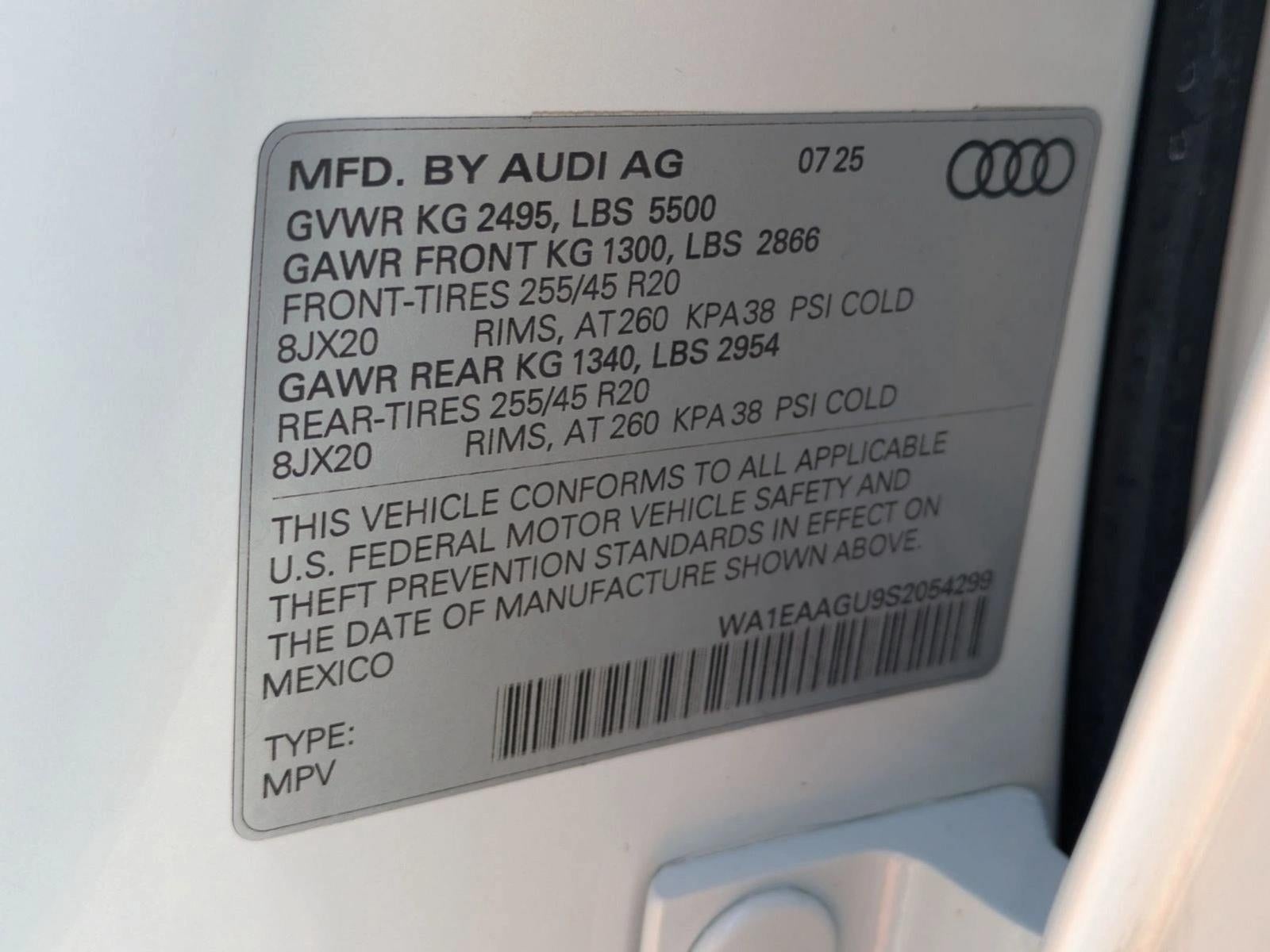 2025 Audi Q5 Sportback Premium Plus 2.0 TFSI quattro