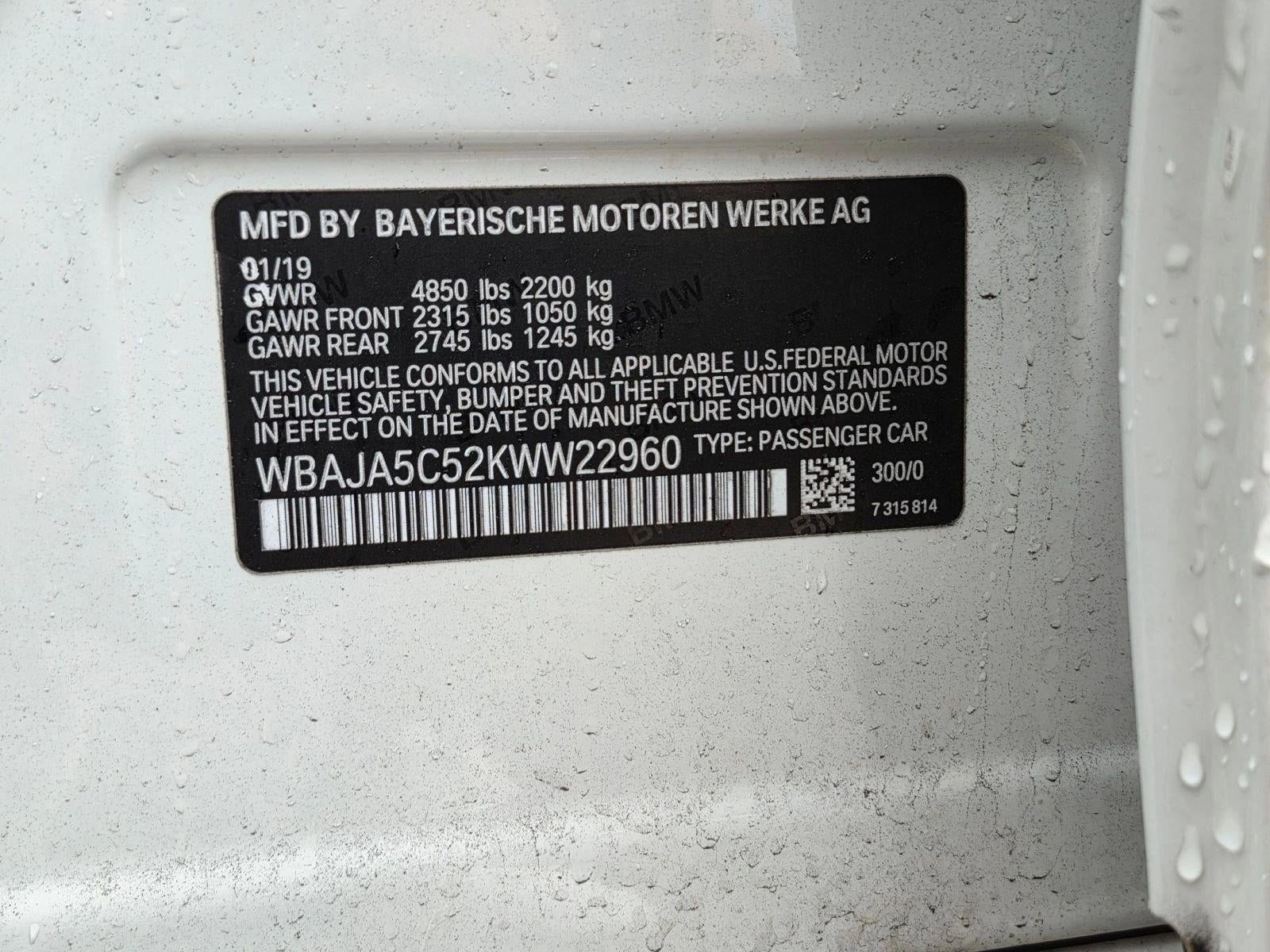 2019 BMW 530i Sedan