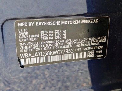 2019 BMW 530i xDrive Sedan