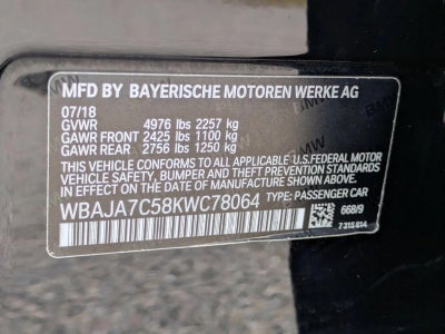 2019 BMW 530i xDrive Sedan