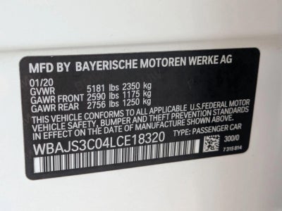 2020 BMW 540i xDrive Sedan