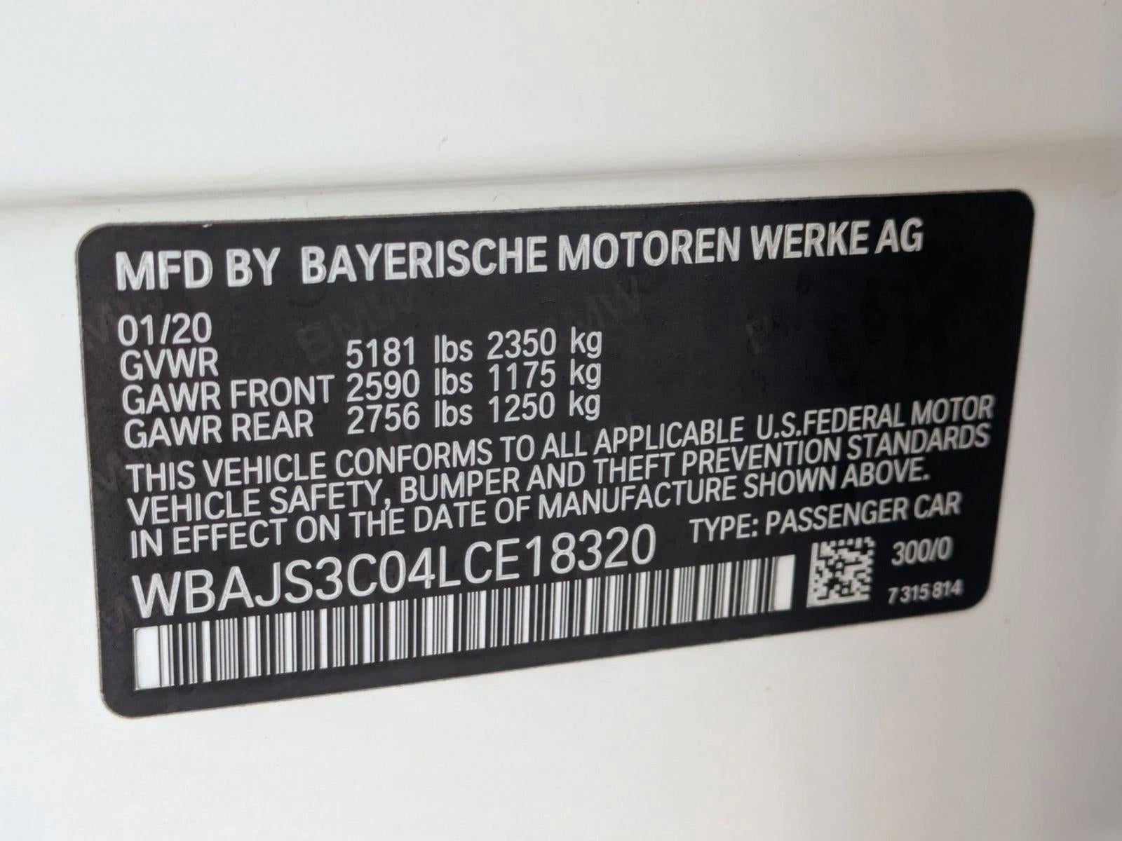 2020 BMW 540i xDrive Sedan