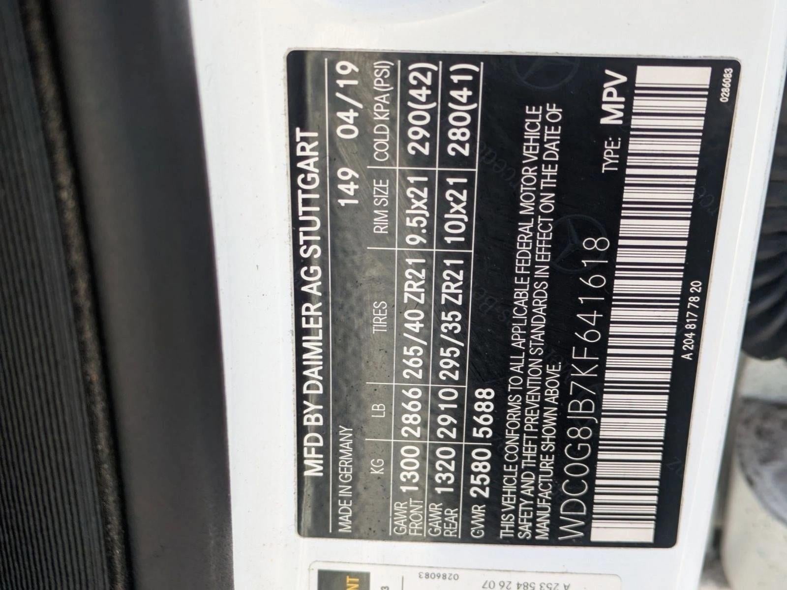 2019 Mercedes-Benz GLC AMG® GLC 63 4MATIC®+ SUV