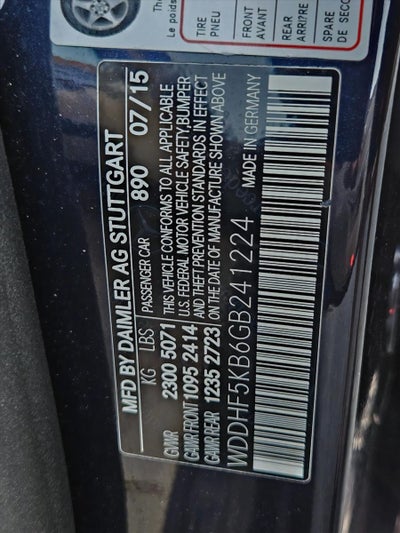 2016 Mercedes-Benz E-Class E 350 Sport Sedan