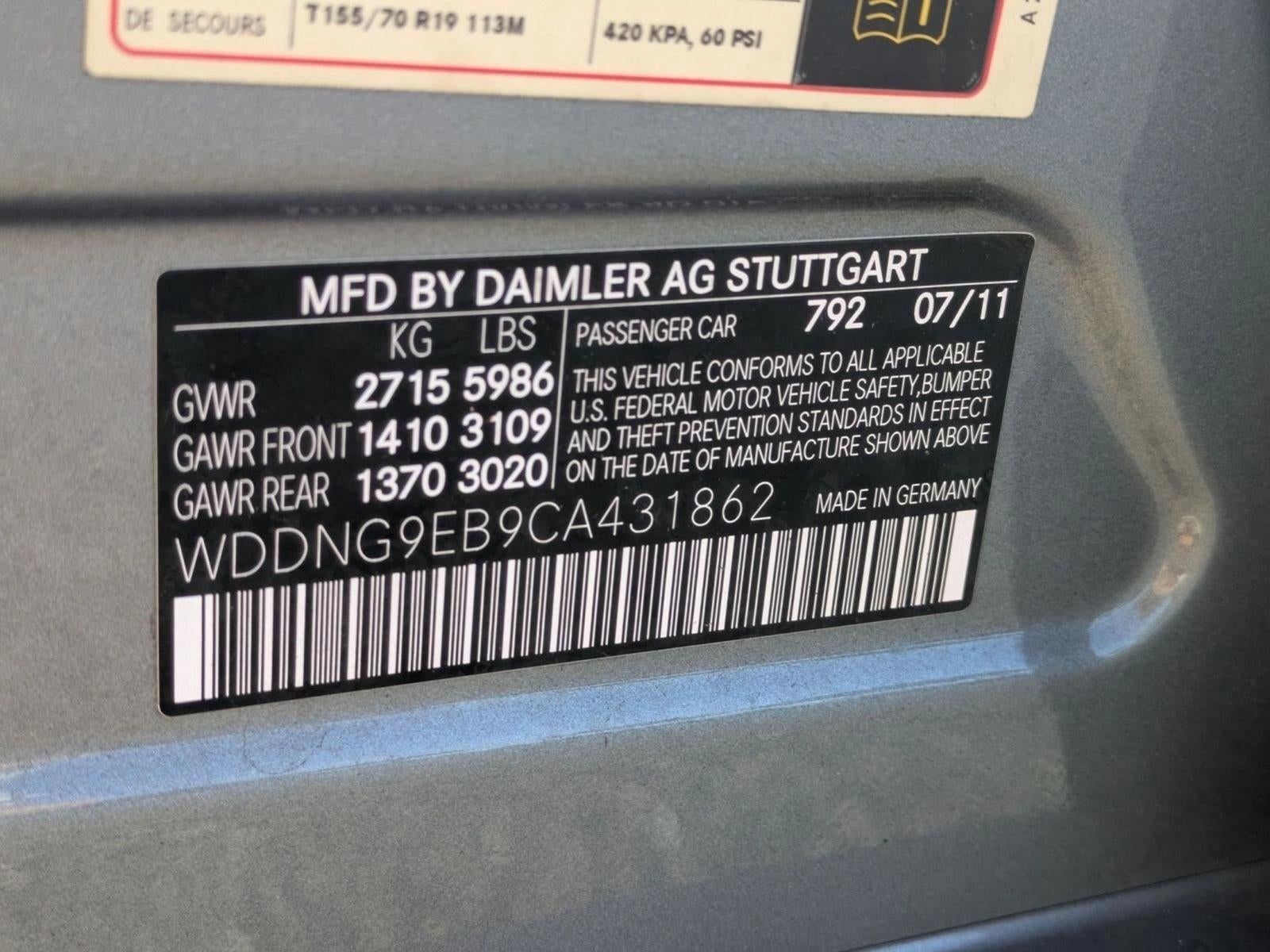2012 Mercedes-Benz S-Class S 550 4MATIC® Sedan