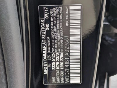 2018 Mercedes-Benz E-Class E 300 RWD Sedan