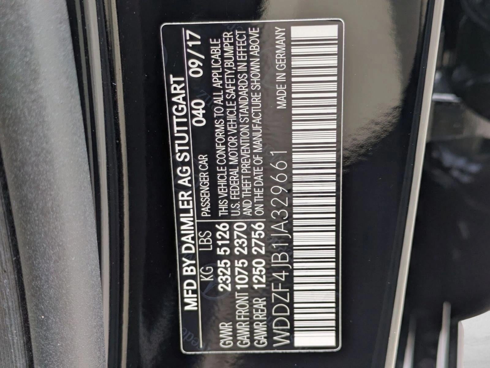 2018 Mercedes-Benz E-Class E 300 RWD Sedan