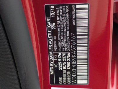 2019 Mercedes-Benz E-Class E 300 RWD Sedan