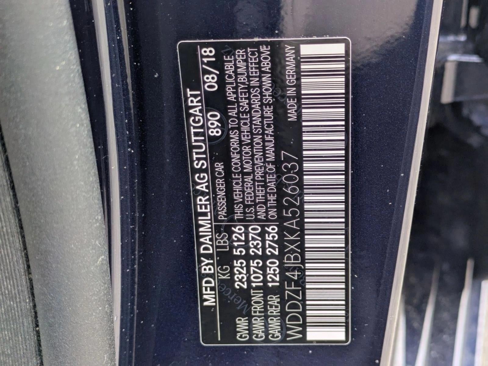 2019 Mercedes-Benz E-Class E 300 RWD Sedan