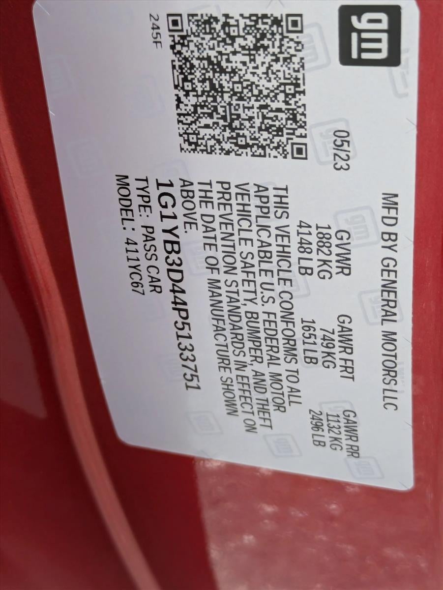 2023 Chevrolet Corvette Stingray Convertible 2LT