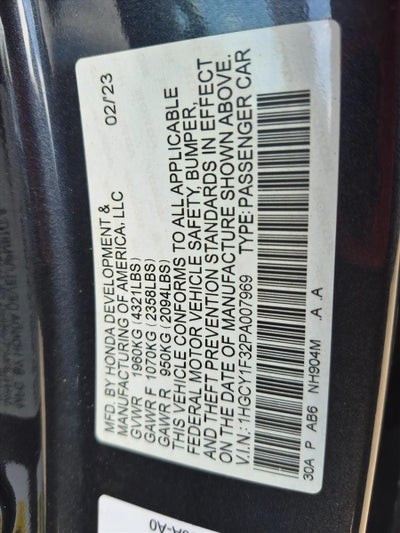 2023 Honda Accord Sedan EX CVT