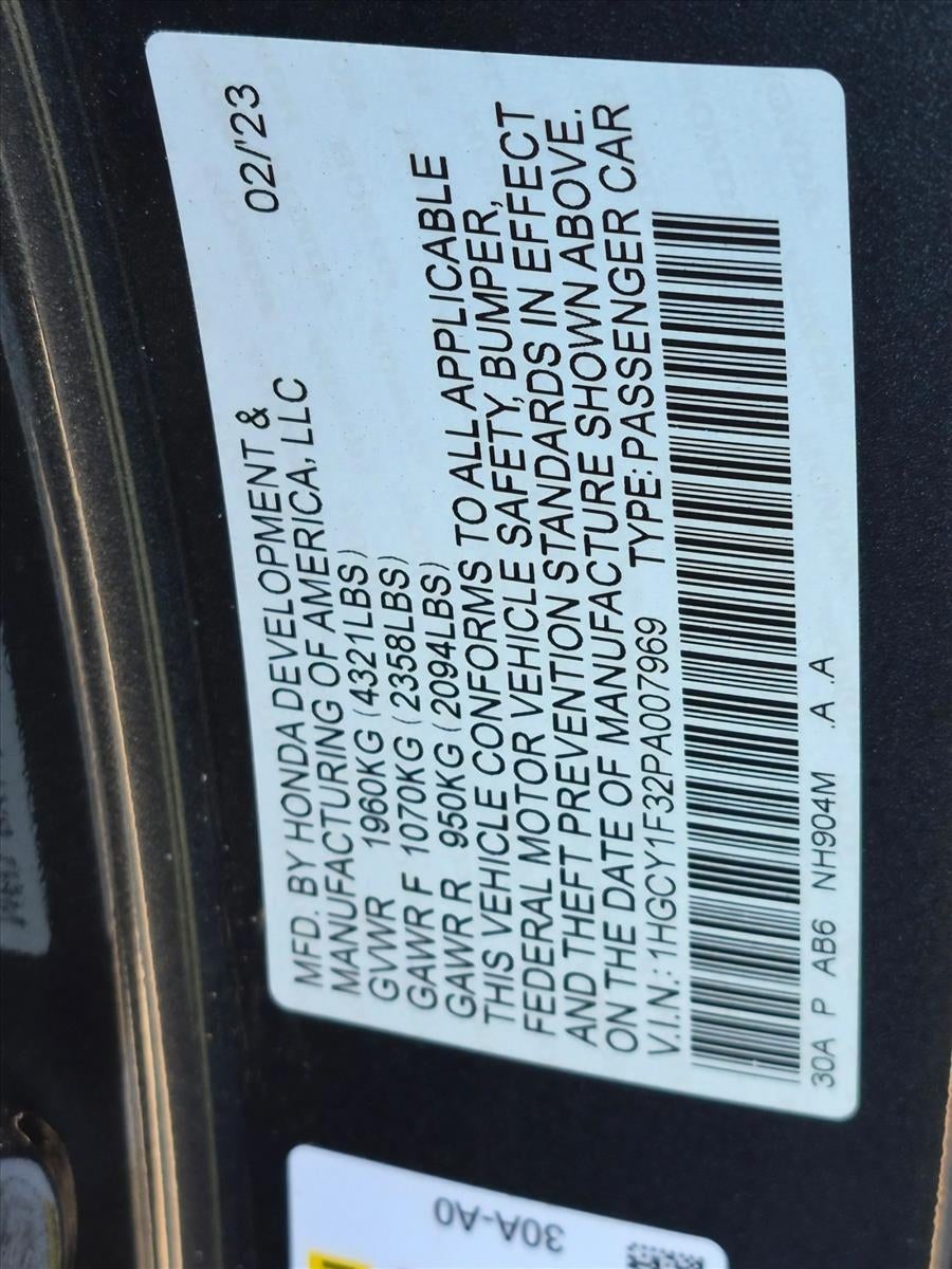 2023 Honda Accord Sedan EX CVT