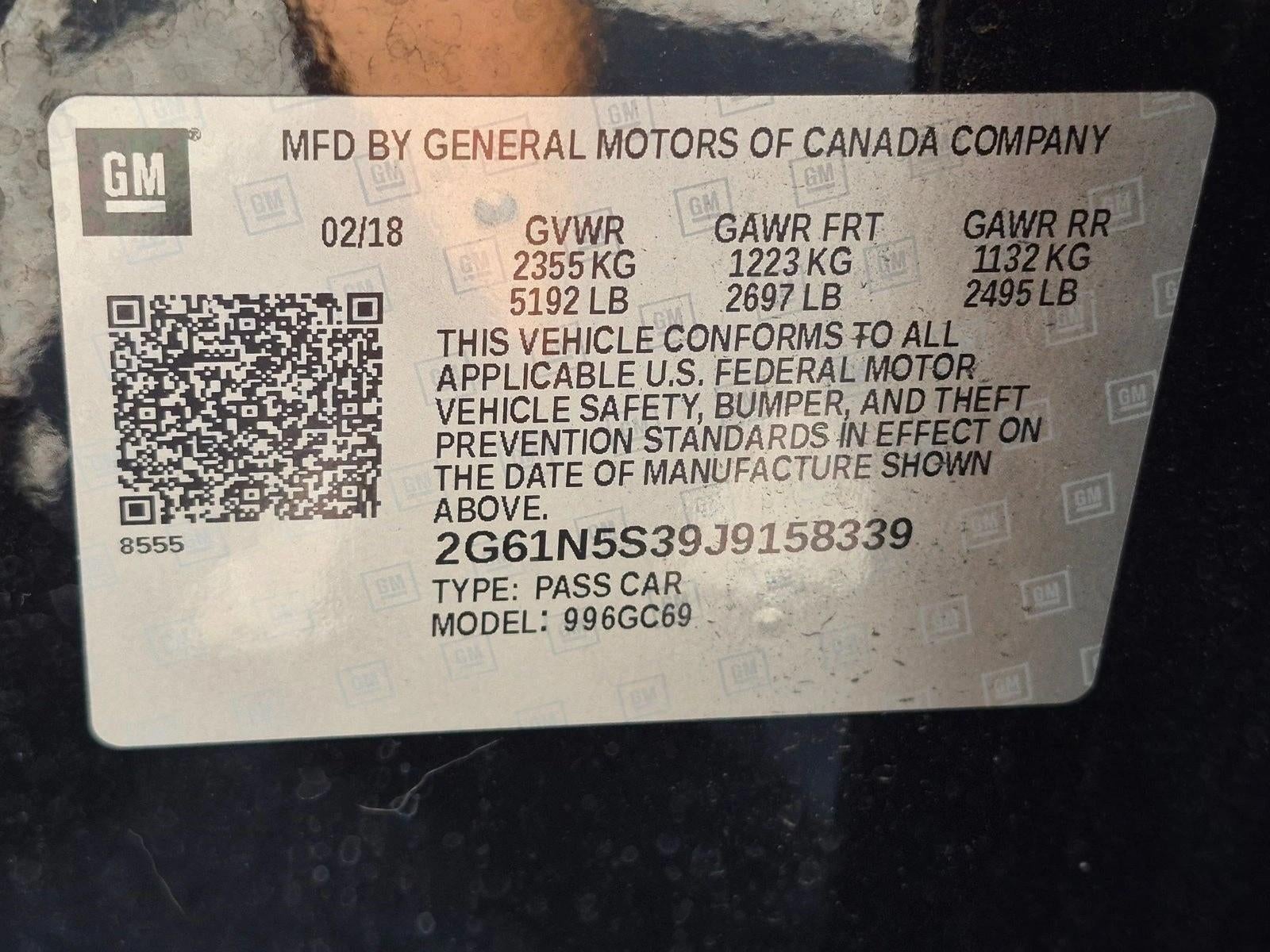 2018 Cadillac XTS 3.6L V6 AWD Luxury