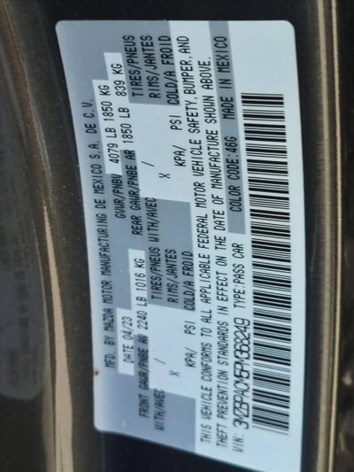 2023 Mazda Mazda3 Sedan 2.5 S Preferred FWD