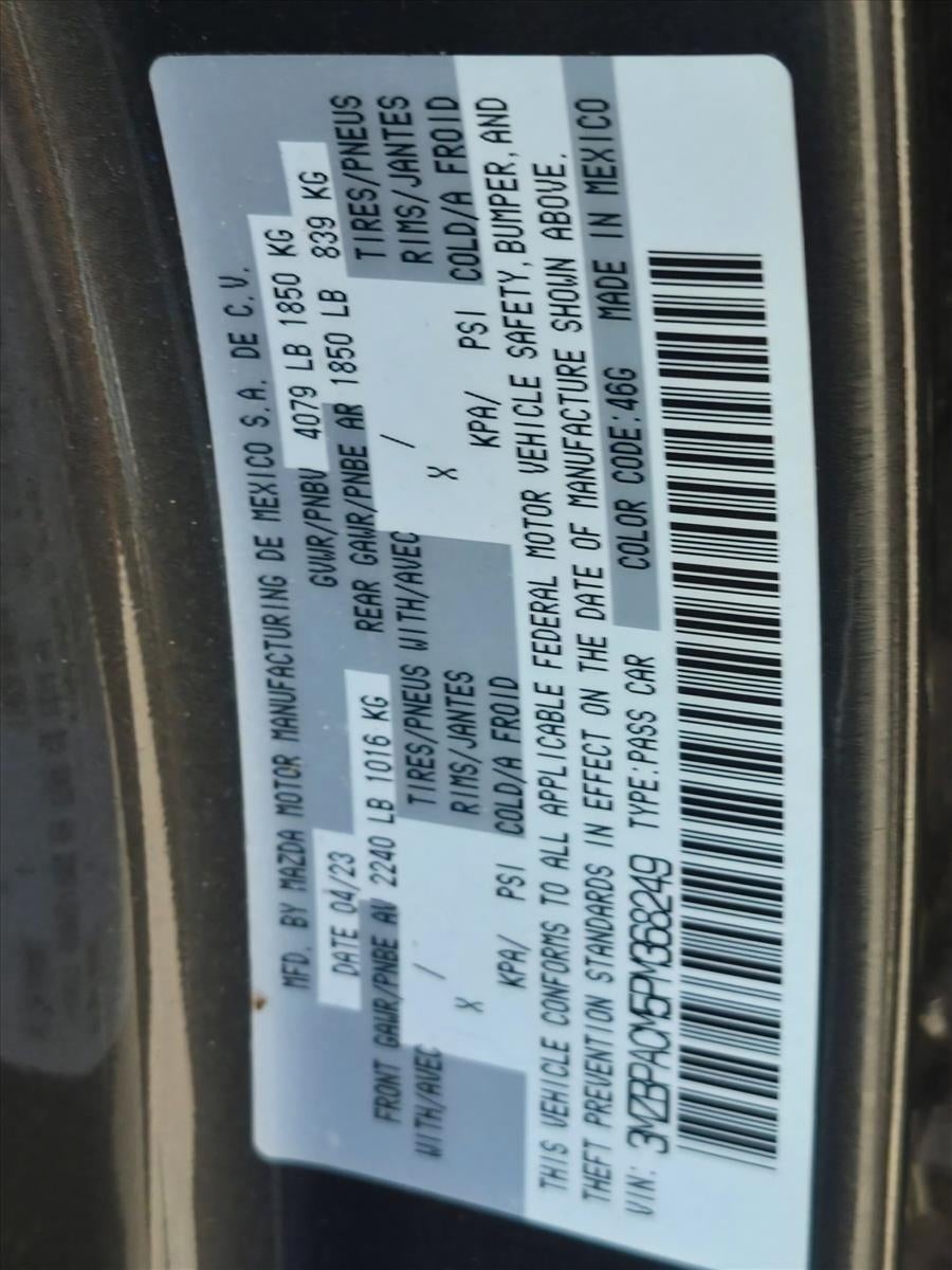 2023 Mazda Mazda3 Sedan 2.5 S Preferred FWD