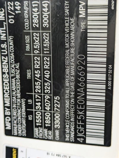 2022 Mercedes-Benz GLS GLS 450 4MATIC® SUV