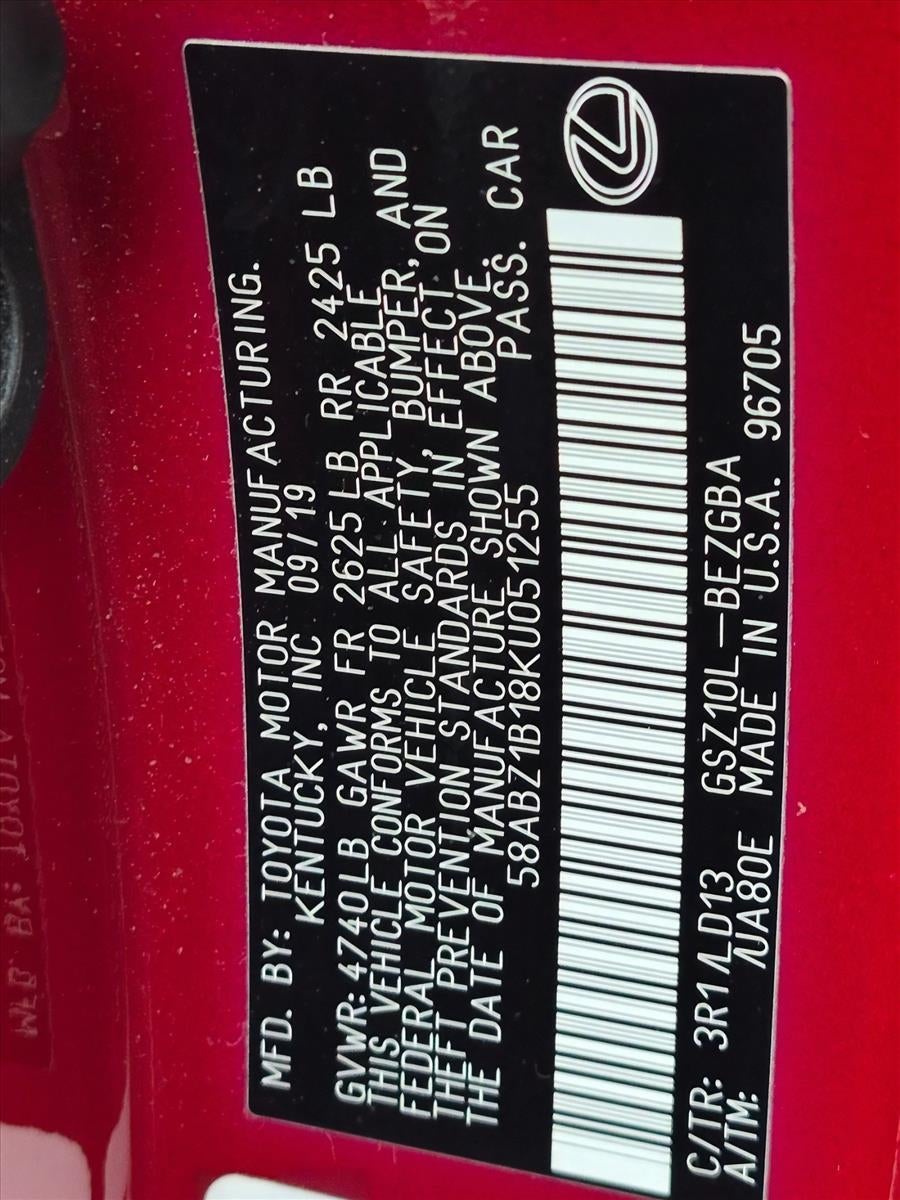 2019 Lexus ES 350 FWD