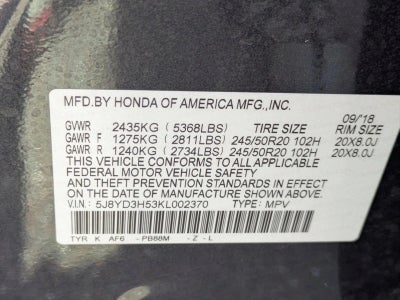 2019 Acura MDX FWD w/Technology Pkg