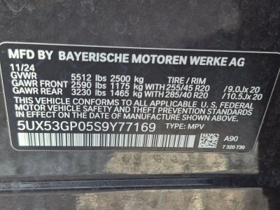 2025 BMW X3 30 xDrive Sports Activity Vehicle
